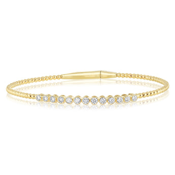 Luminesce Lab Grown 0.60 Carat Diamond Bangle in 9ct Yellow Gold