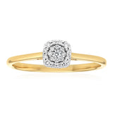 Luminesce Lab Grown 1/6 Carat Diamond Dress Ring in 9ct Yellow Gold
