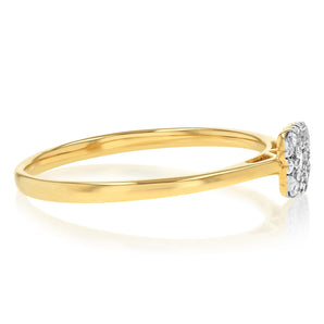 Luminesce Lab Grown 1/6 Carat Diamond Dress Ring in 9ct Yellow Gold