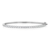 Luminesce Lab Grown 2 Carat Diamond Bangle in Sterling Silver