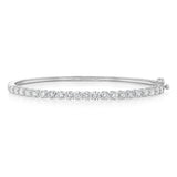 Luminesce Lab Grown 3 Carat Diamond Bangle in Sterling Silver