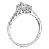 Luminesce Lab Grown 3/4 Carat Diamond Marquise Ring Shape in 9ct White Gold