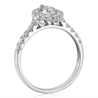 Luminesce Lab Grown 3/4 Carat Diamond Marquise Ring Shape in 9ct White Gold