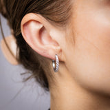 Luminesce Lab Grown 1 Carat Diamond Hoop Earrings in Sterling Silver