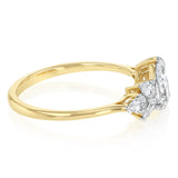 Luminesce Lab Grown 0.95 Carat Diamond Ring in 9ct Yellow Gold