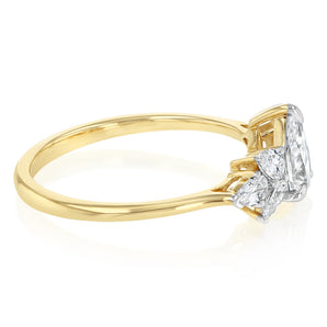 Luminesce Lab Grown 0.95 Carat Diamond Ring in 9ct Yellow Gold