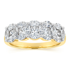 Luminesce Lab Grown 1.50 Carats Diamond Ring in 9ct Yellow Gold