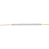 Luminesce Lab Grown 2 Carat Diamond Bolo Bracelet in Gold Plated Sterling Silver