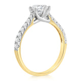 Luminesce Lab Grown 1 Carat Diamond Ring in 9ct Yellow Gold
