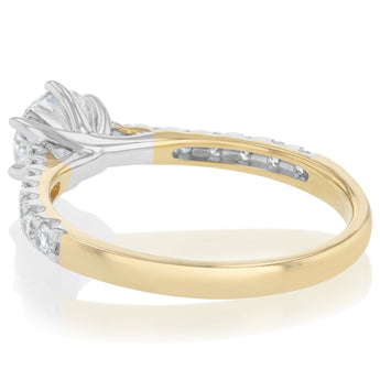 Luminesce Lab Grown 1 Carat Diamond Ring in 9ct Yellow Gold