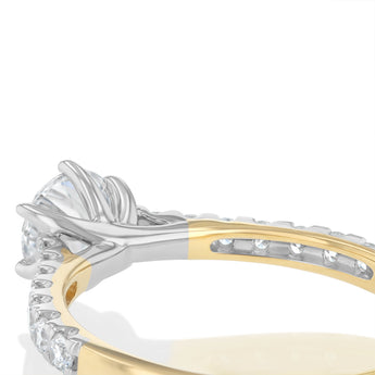 Luminesce Lab Grown 1 Carat Diamond Ring in 9ct Yellow Gold