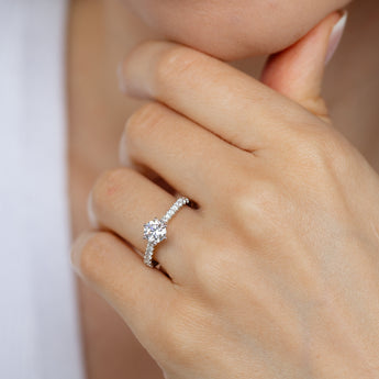 Luminesce Lab Grown 1 Carat Diamond Ring in 9ct Yellow Gold