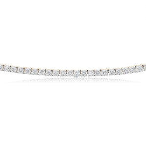 Luminesce Lab Grown 6 Carat Diamond 40cm Tennis Necklace in 9ct Yellow Gold
