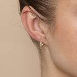 Luminesce Lab Grown Diamond Hoop Earring in 9ct Yellow Gold