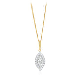 Luminesce Lab Grown 1/2 Carat Diamond Pendant in 9ct Yellow Gold
