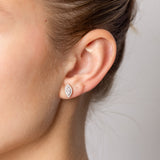Luminesce Lab Grown 1/2 Carat Diamond Stud Earrings in 9ct Yellow Gold