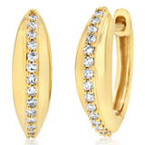 Luminesce Lab Grown 1/6 Carat Diamond Hoop Earring in Gold Plated Sterling Silver
