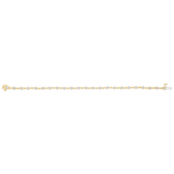 Luminesce Lab Grown 1/4 Carat Diamond Bracelet in Gold Plated Sterling Silver