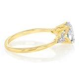 Luminesce Lab Grown 1.10 Carat Diamond Oval Ring in 9ct Yellow Gold