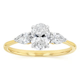 Luminesce Lab Grown 1 Carat Diamond Ring in 9ct Yellow Gold