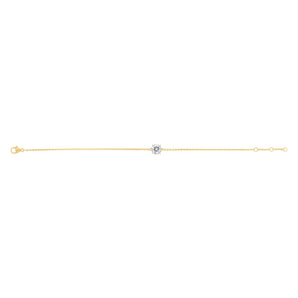 Luminesce Lab Grown 1 Carat Diamond Adjustable Bracelet in 9ct Yellow Gold