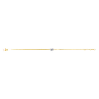 Luminesce Lab Grown 1 Carat Diamond Adjustable Bracelet in 9ct Yellow Gold