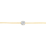 Luminesce Lab Grown 1 Carat Diamond Adjustable Bracelet in 9ct Yellow Gold