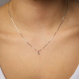 Luminesce Lab Grown 0.05 Carat Solitaire Diamond Pendant in Sterling Silver on 45cm Chain