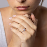 Luminesce Lab Grown 1/2 Carat Diamond Pear Ring in 9ct Yellow Gold