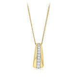 Luminesce Lab Grown 1/6 Carat Diamond Pendant in 9ct Yellow Gold