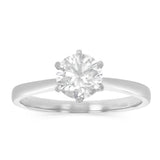 Luminesce Lab Grown 1 Carat Certified Diamond Solitaire Ring in 18ct White Gold
