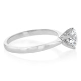 Luminesce Lab Grown 1 Carat Certified Diamond Solitaire Ring in 18ct White Gold