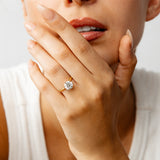 Luminesce Lab Grown 2 Carats Certified Diamond Solitaire Ring in 18ct Yellow Gold