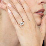 Luminesce Lab Grown 4 Carat Diamond Brilliant Solitaire Ring in 9ct Yellow Gold