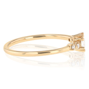 Luminesce Lab Grown 0.26 Carat Diamond Oval Ring in 9ct Yellow Gold