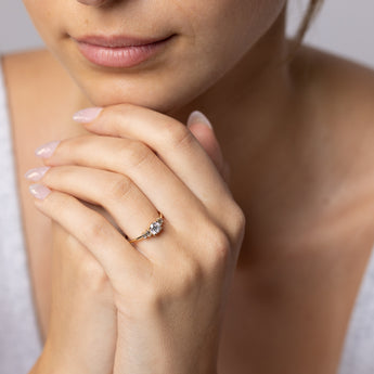 Luminesce Lab Grown 0.55 Carat Diamond Ring in 9ct Yellow Gold