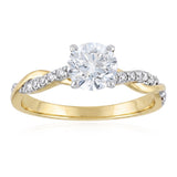 Luminesce Lab Grown 1.10 Carats Diamond Ring in 9ct Yellow Gold