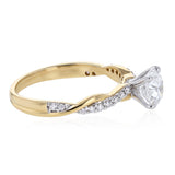 Luminesce Lab Grown 1.10 Carats Diamond Ring in 9ct Yellow Gold