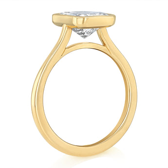 Luminesce Lab Grown 2.50 Carat Diamond Radiant Solitaire in 9ct Yellow Gold