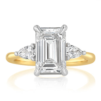 Luminesce Lab Grown 3.40 Carat Diamond Ring in 9ct Yellow Gold