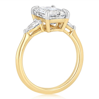 Luminesce Lab Grown 3.40 Carat Diamond Ring in 9ct Yellow Gold