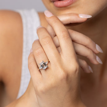 Luminesce Lab Grown 3.40 Carat Diamond Ring in 9ct Yellow Gold