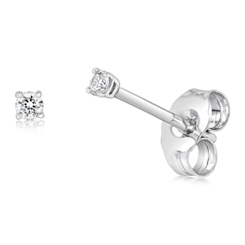 Luminesce Lab Grown 5 Points Diamond Stud Earrings in Platinum