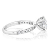 Luminesce Lab Grown 2 Carat Diamond Ring in Sterling Silver