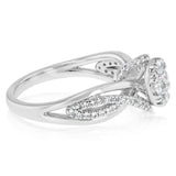 Luminesce Lab Grown 1/2 Carat Diamond Ring in Sterling Silver