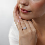 Luminesce Lab Grown 1/3 Carat Diamond Ring in Sterling Silver