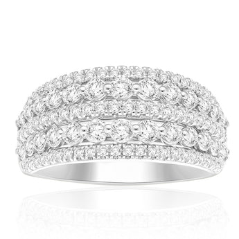 Luminesce Lab Grown 1 Carat Diamond Ring in Sterling Silver