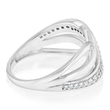 Luminesce lab Grown 1/5 Carat Diamond Ring in Sterling Silver