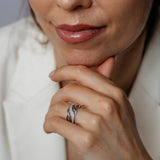 Luminesce lab Grown 1/5 Carat Diamond Ring in Sterling Silver