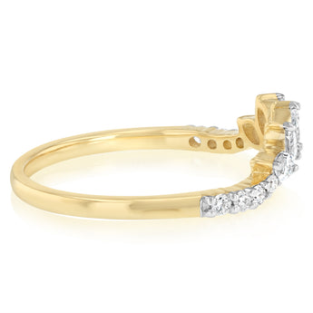 Luminesce Lab Grown 0.35 Carat Diamond Ring in 9ct Yellow Gold